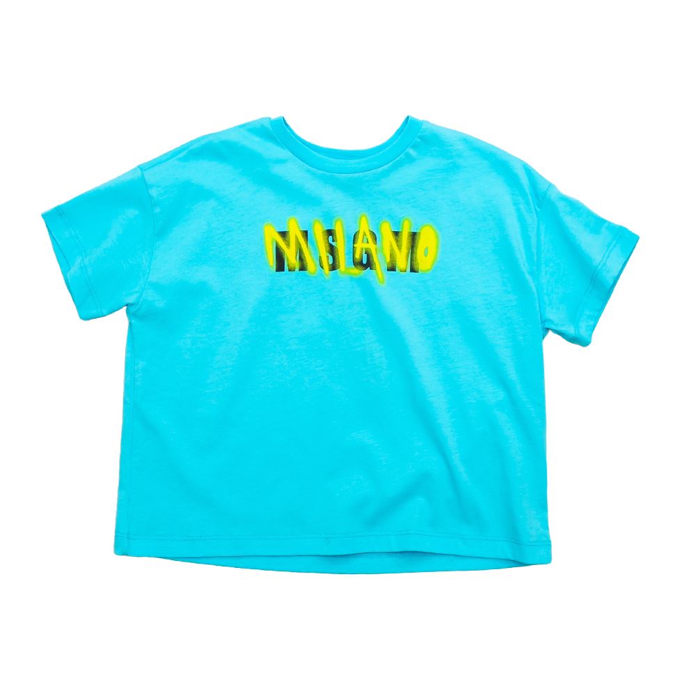MSGM Футболка бирюзовая