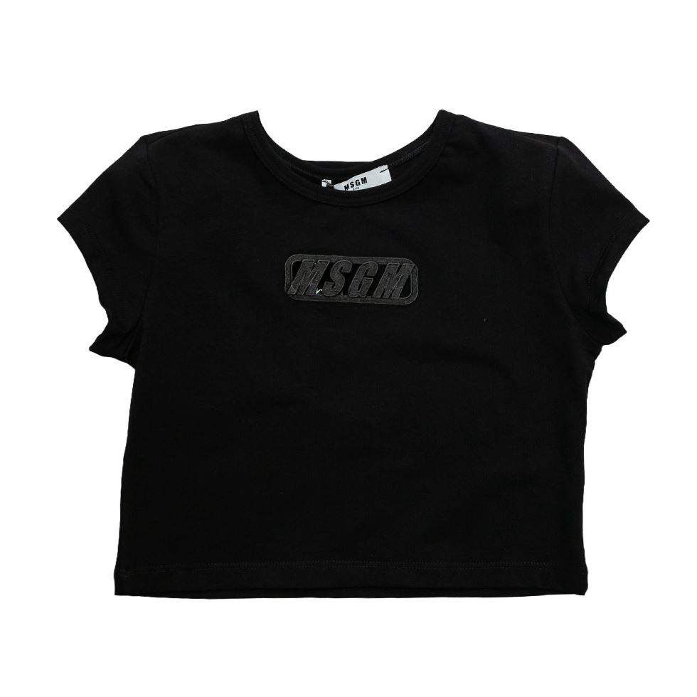 MSGM Топ чорний лого